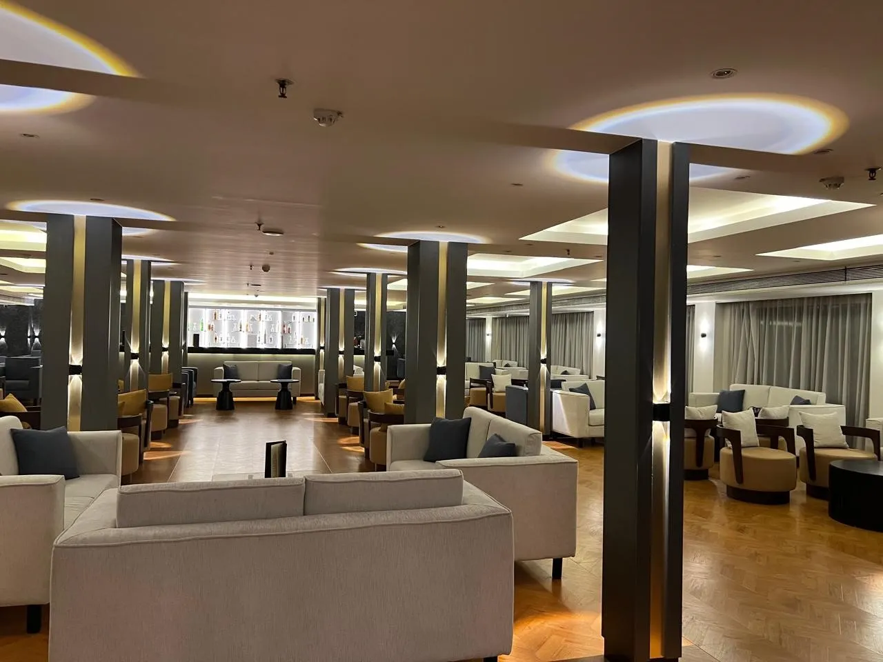 Lounge aboard the Ciela Nile cruise